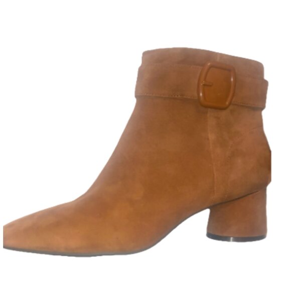 Alex Marie Leather Suede Tan Booties Ladies Size 8M or 9.5M - Picture 1 of 4